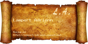 Lampert Adrienn névjegykártya